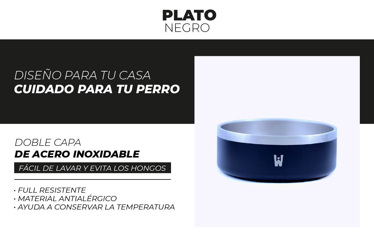 Ficha Plato Negro Wauke